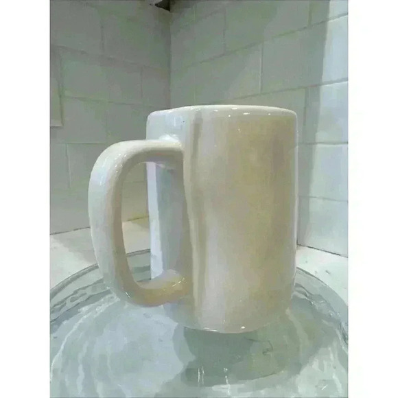 RAE DUNN Easter "HAPPY SPRING" Mug With Watercolor Eggs & Green Inside - Picture 3 of 8